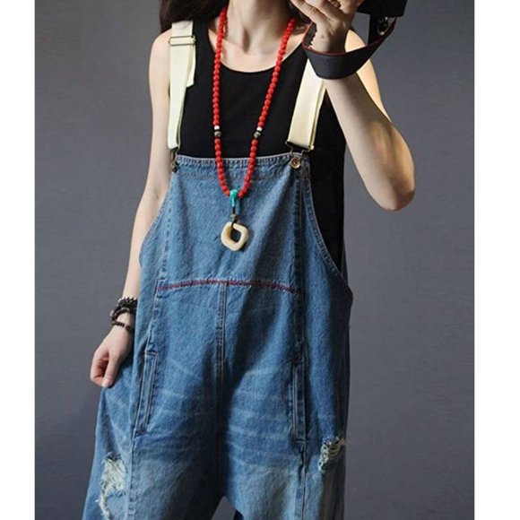 NWT Lolli Distressed Overalls - Picture 4 of 7